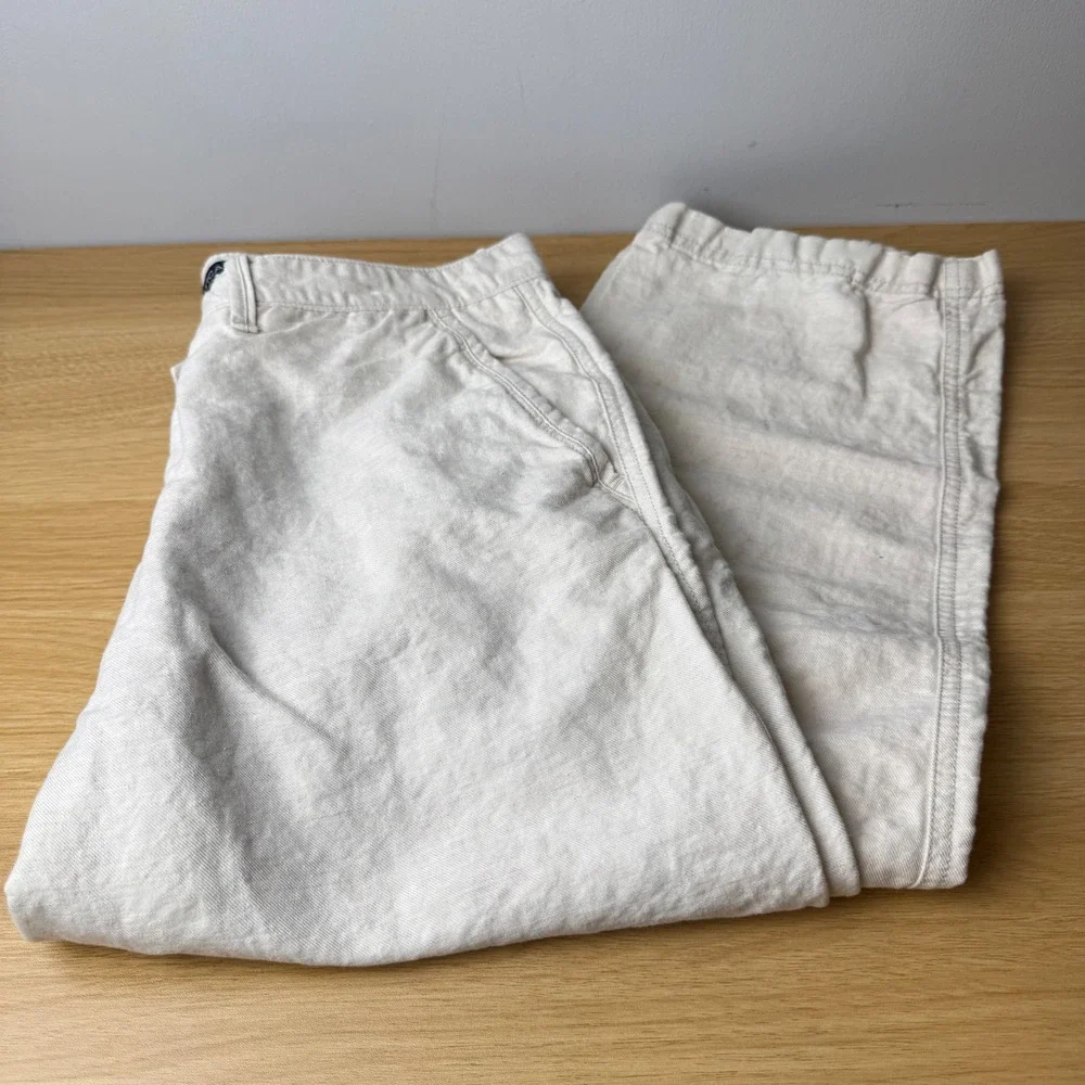 Nautica Mens Linen Blend Straight Leg Pants 34x32 (35x32) Coastal Resortwear